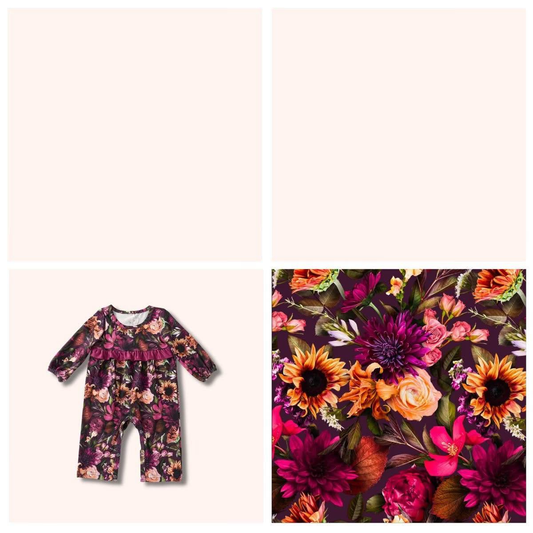 Romper - Crimson Garden